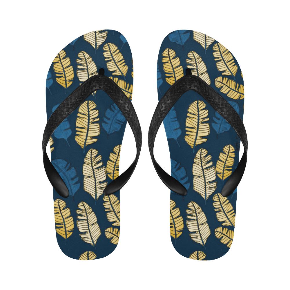 Banana Leaf Pattern Print Design BL09 Flip Flops-JorJune