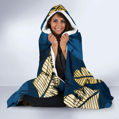 Banana Leaf Pattern Print Design BL09 Hooded Blanket-JORJUNE.COM