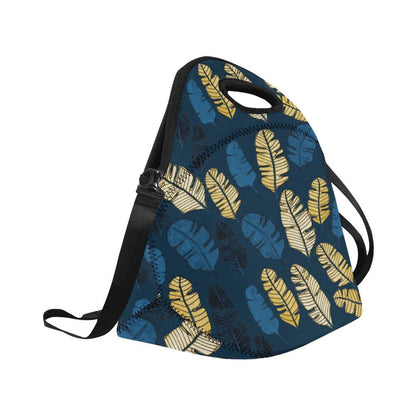 Banana Leaf Pattern Print Design BL09 Neoprene Lunch Bag-JorJune