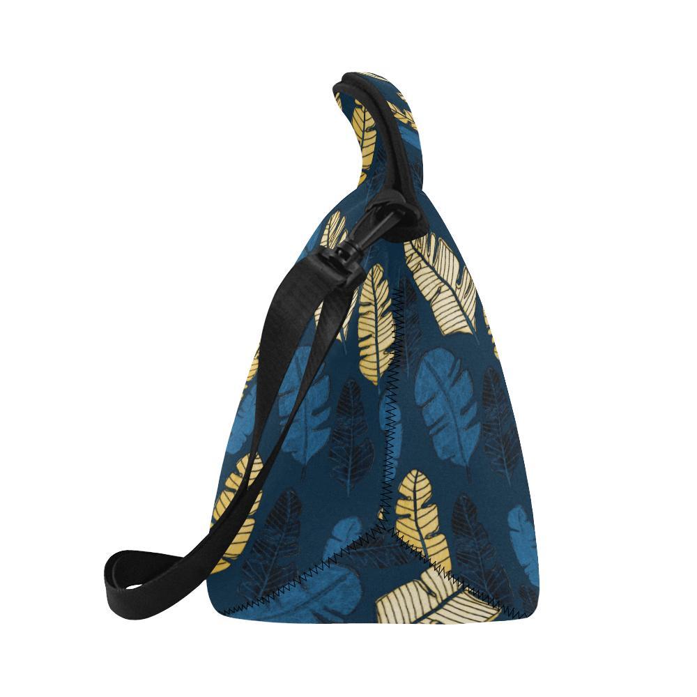 Banana Leaf Pattern Print Design BL09 Neoprene Lunch Bag-JorJune