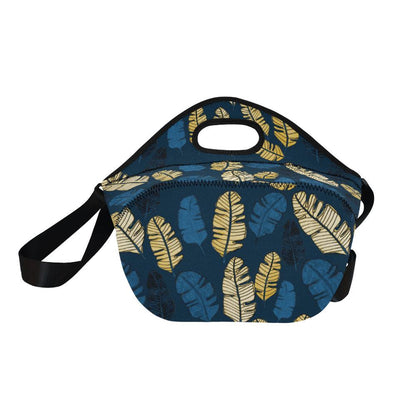 Banana Leaf Pattern Print Design BL09 Neoprene Lunch Bag-JorJune
