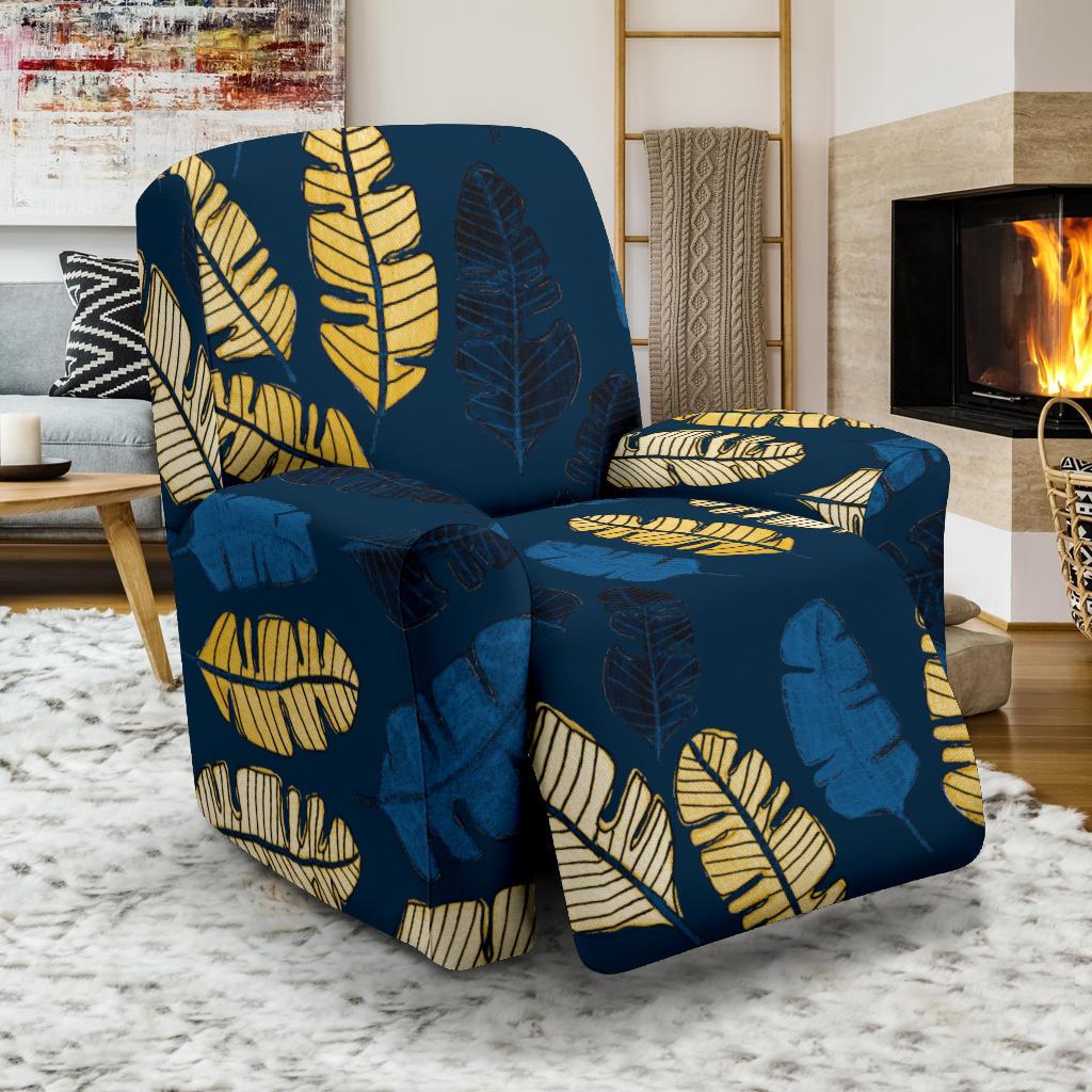 Banana Leaf Pattern Print Design BL09 Recliner Slipcover-JORJUNE.COM