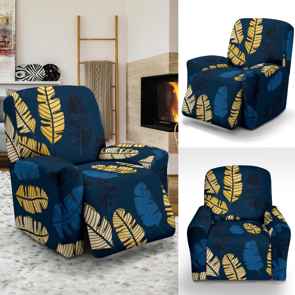 Banana Leaf Pattern Print Design BL09 Recliner Slipcover-JORJUNE.COM