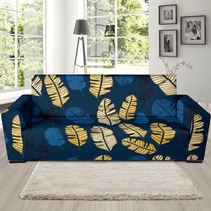 Banana Leaf Pattern Print Design BL09 Sofa Slipcover-JORJUNE.COM