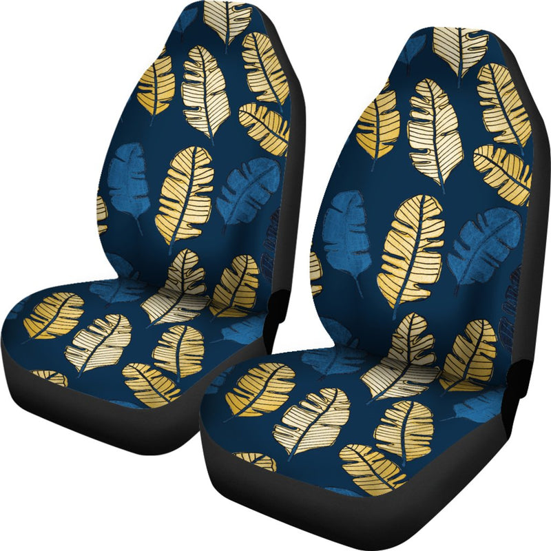 Banana Leaf Pattern Print Design BL09 Universal Fit Car Seat Covers