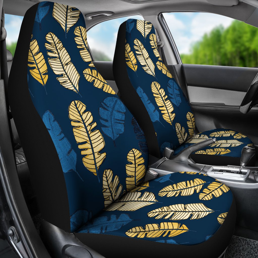 Banana Leaf Pattern Print Design BL09 Universal Fit Car Seat Covers