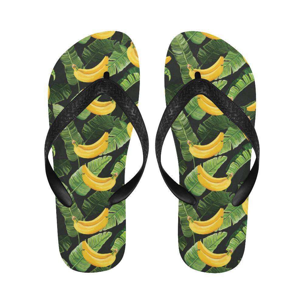 Banana Pattern Print Design BA01 Flip Flops-JorJune