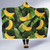 Banana Pattern Print Design BA01 Hooded Blanket-JORJUNE.COM