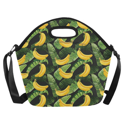 Banana Pattern Print Design BA01 Neoprene Lunch Bag-JorJune