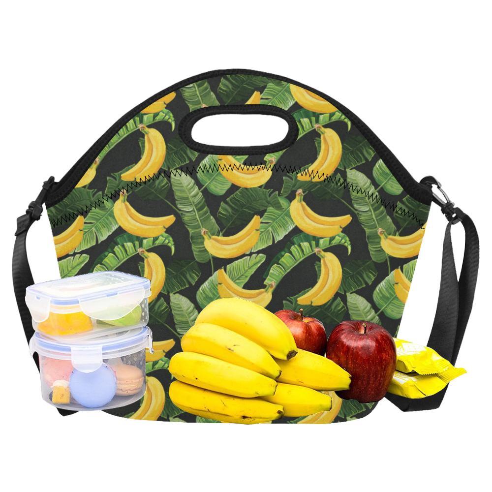 Banana Pattern Print Design BA01 Neoprene Lunch Bag-JorJune