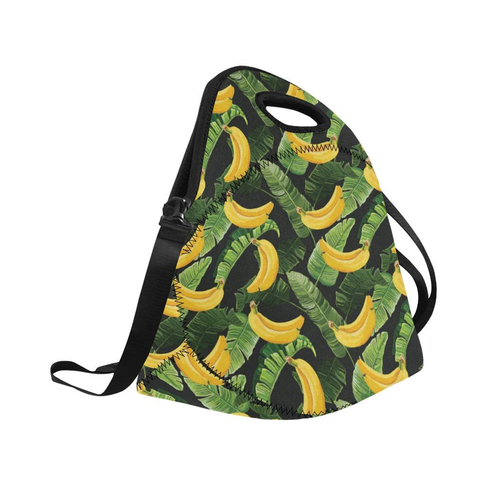 Banana Pattern Print Design BA01 Neoprene Lunch Bag-JorJune