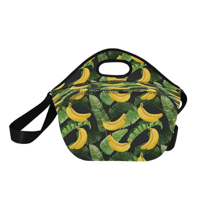Banana Pattern Print Design BA01 Neoprene Lunch Bag-JorJune