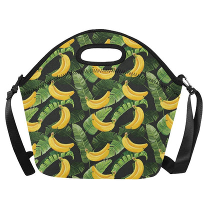 Banana Pattern Print Design BA01 Neoprene Lunch Bag-JorJune