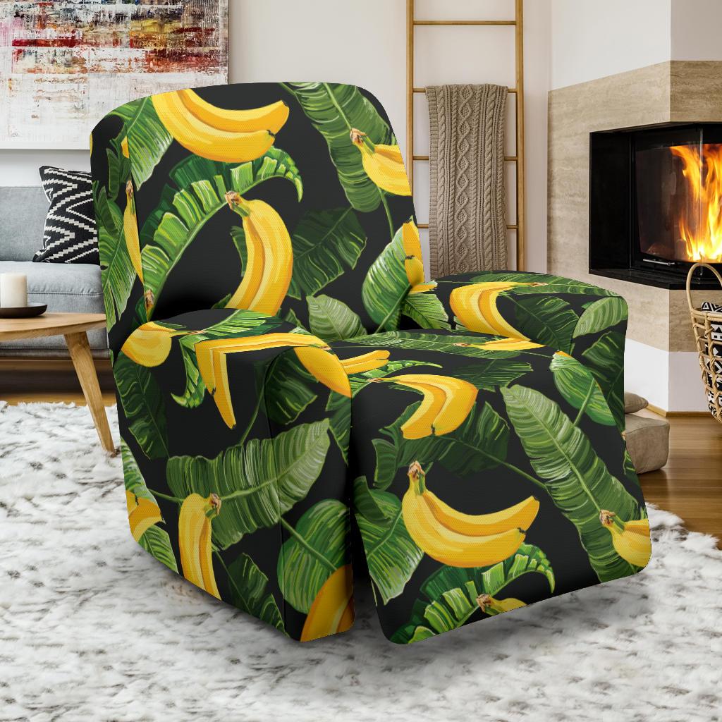 Banana Pattern Print Design BA01 Recliner Slipcover-JORJUNE.COM