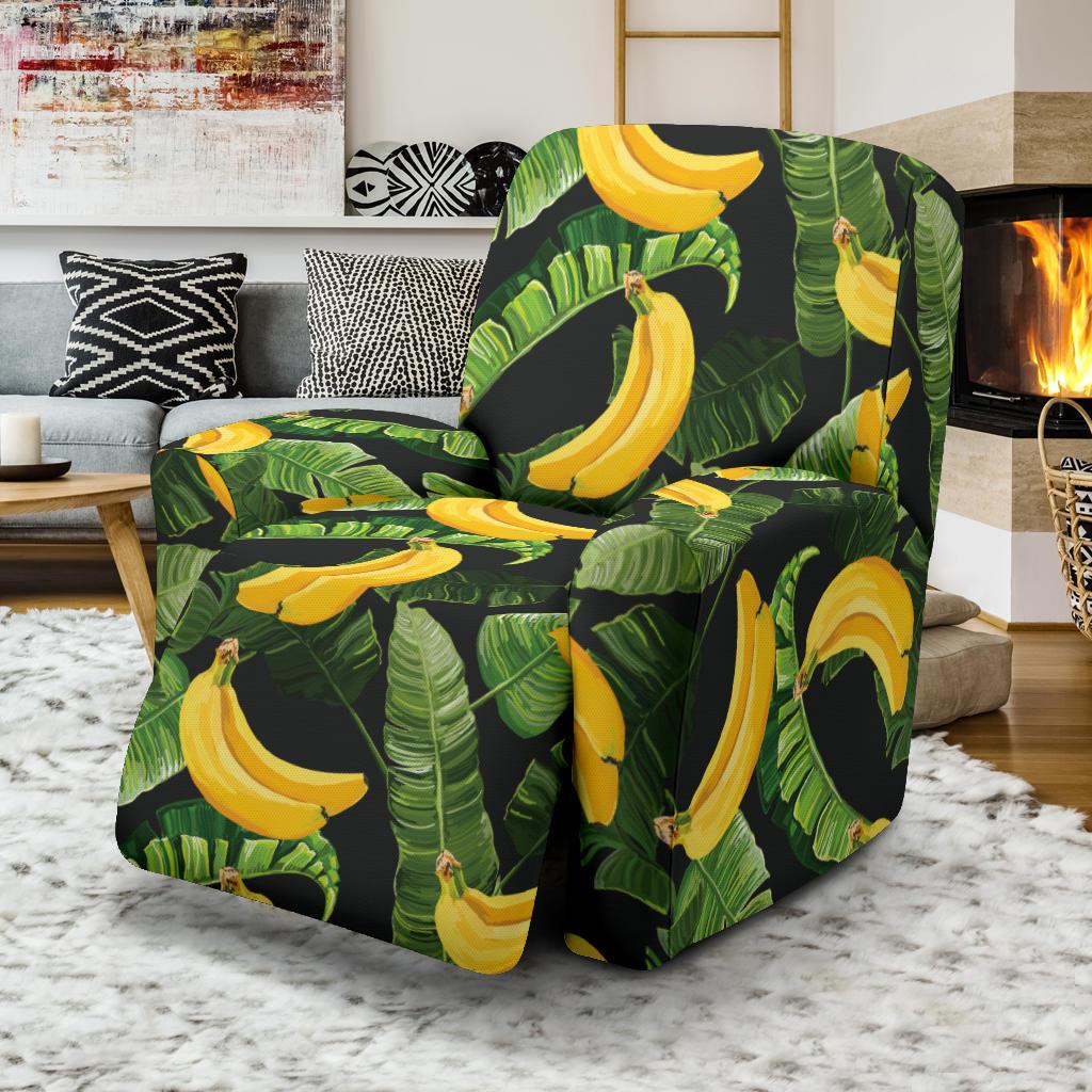 Banana Pattern Print Design BA01 Recliner Slipcover-JORJUNE.COM