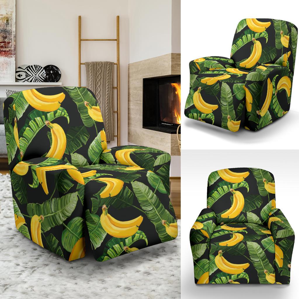 Banana Pattern Print Design BA01 Recliner Slipcover-JORJUNE.COM