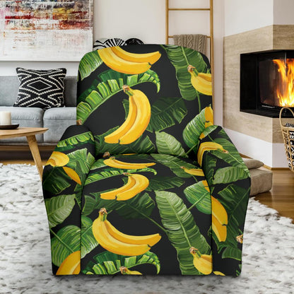 Banana Pattern Print Design BA01 Recliner Slipcover-JORJUNE.COM