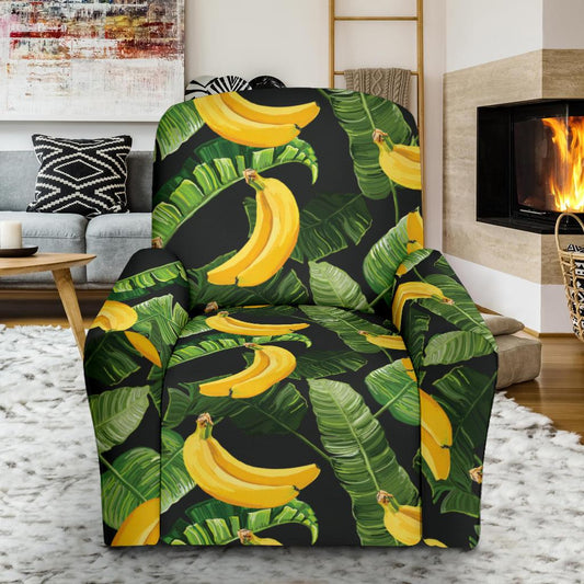 Banana Pattern Print Design BA01 Recliner Slipcover-JORJUNE.COM