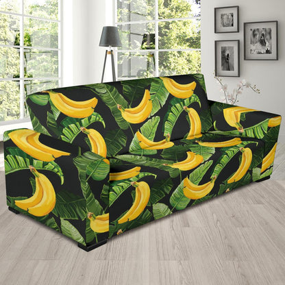 Banana Pattern Print Design BA01 Sofa Slipcover-JORJUNE.COM