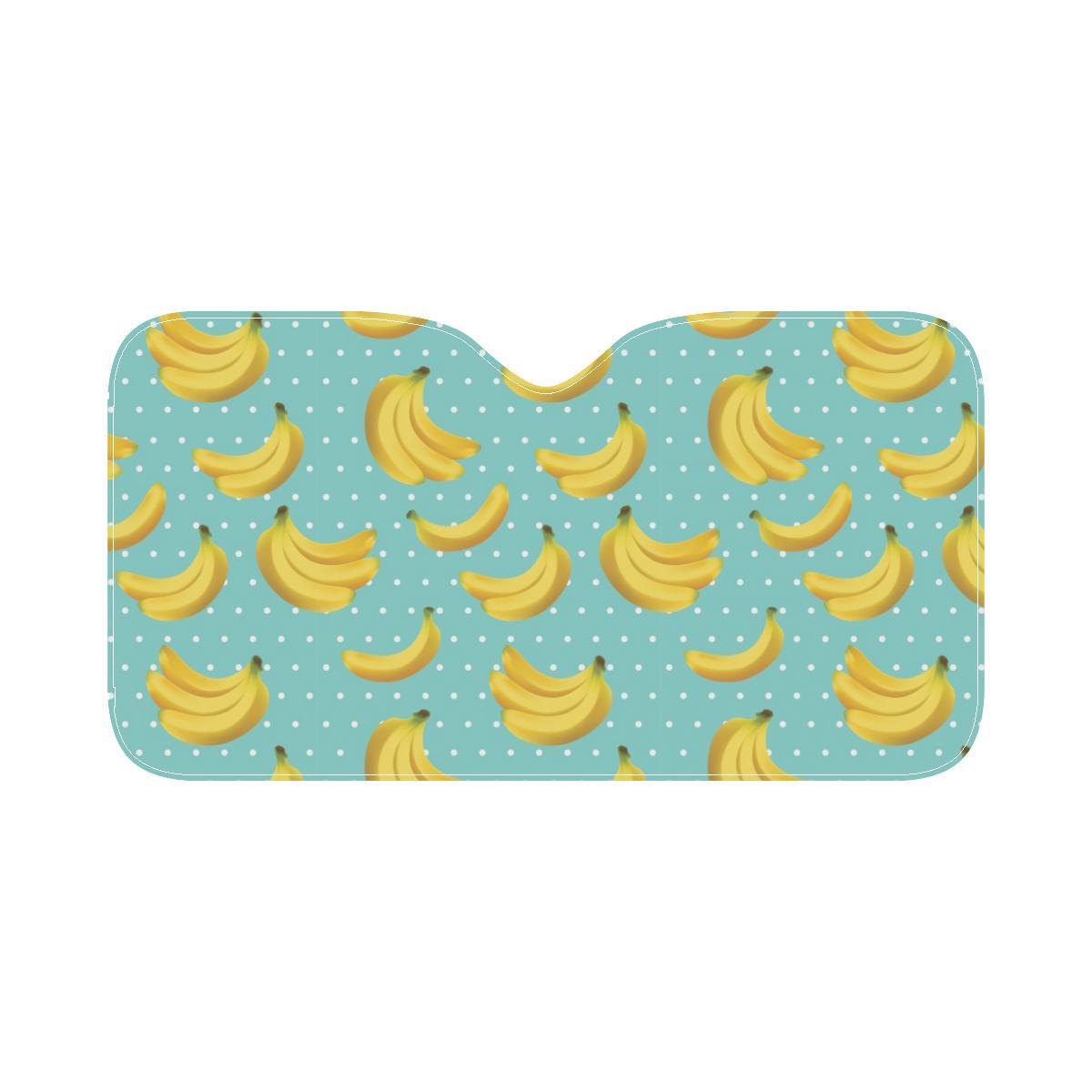 Banana Pattern Print Design BA02 Car Sun Shade-JorJune