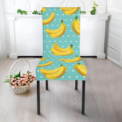 Banana Pattern Print Design BA02 Dining Chair Slipcover-JORJUNE.COM