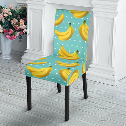 Banana Pattern Print Design BA02 Dining Chair Slipcover-JORJUNE.COM