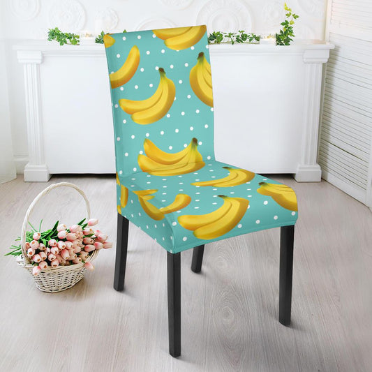 Banana Pattern Print Design BA02 Dining Chair Slipcover-JORJUNE.COM