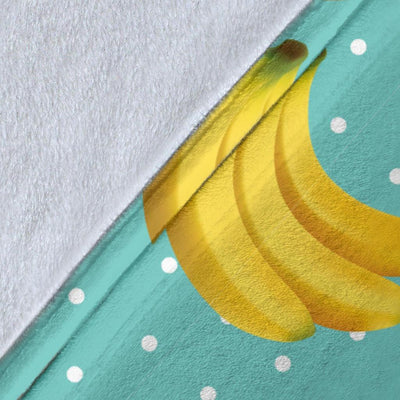 Banana Pattern Print Design BA02 Fleece Blankete