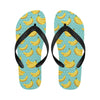 Banana Pattern Print Design BA02 Flip Flops-JorJune