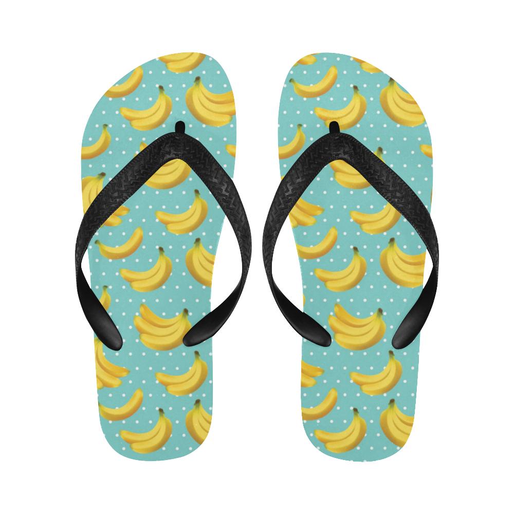 Banana Pattern Print Design BA02 Flip Flops-JorJune