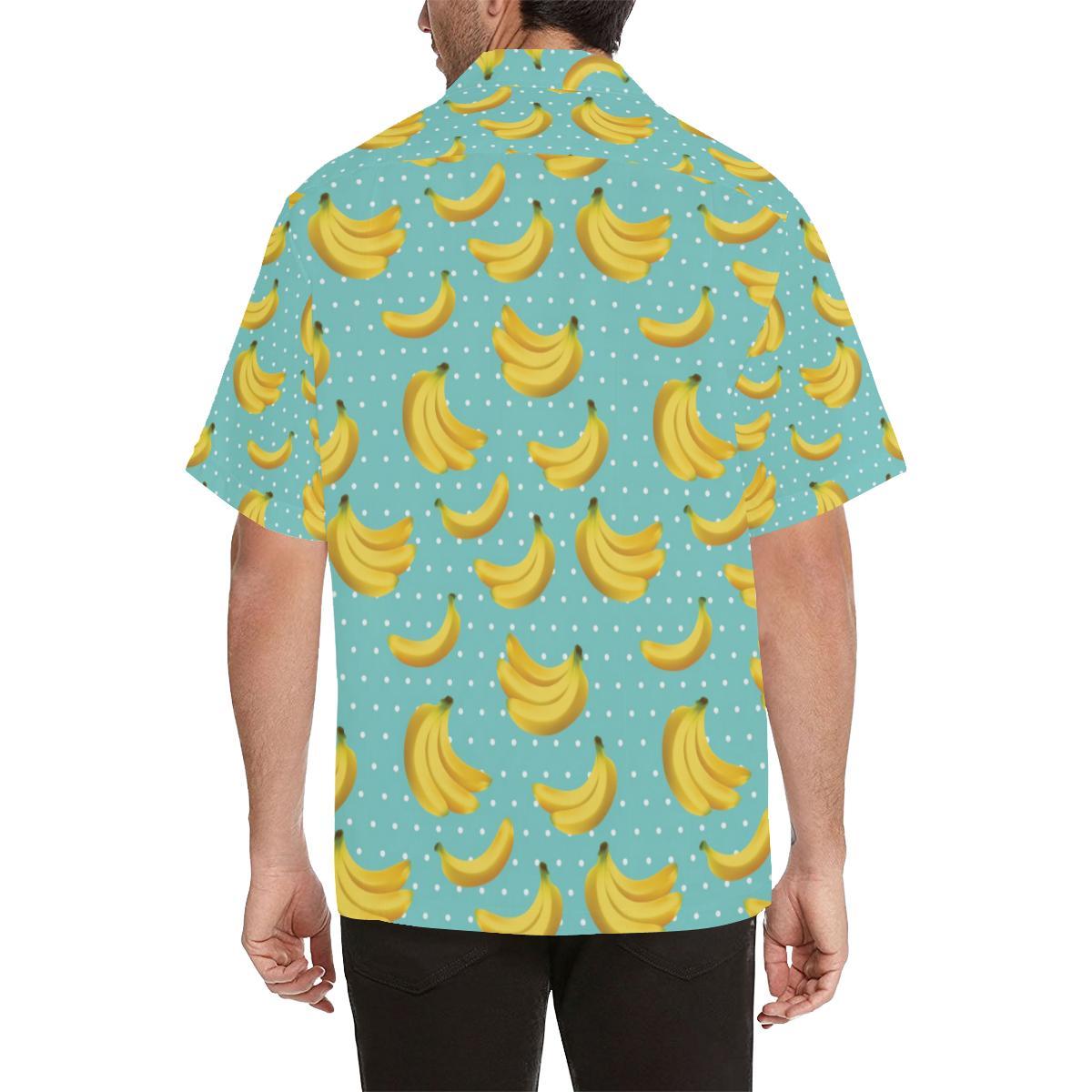 Banana Pattern Print Design BA02 Men Hawaiian Shirt-JorJune