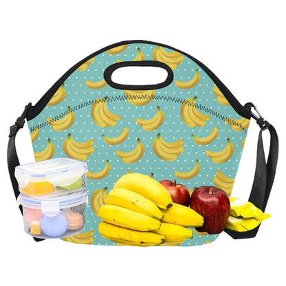 Banana Pattern Print Design BA02 Neoprene Lunch Bag-JorJune