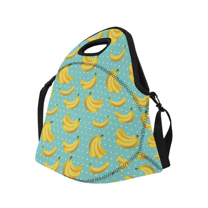 Banana Pattern Print Design BA02 Neoprene Lunch Bag-JorJune