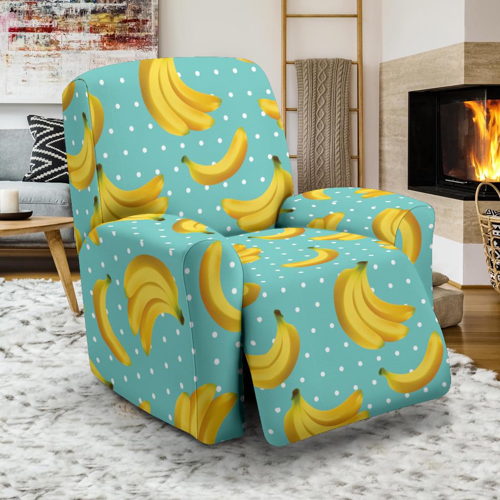 Banana Pattern Print Design BA02 Recliner Slipcover-JORJUNE.COM