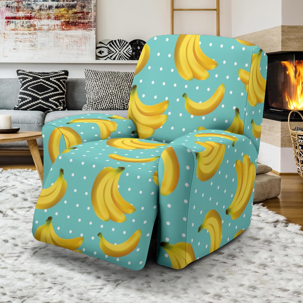 Banana Pattern Print Design BA02 Recliner Slipcover-JORJUNE.COM