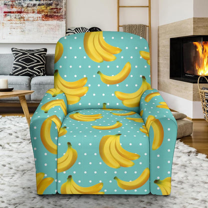 Banana Pattern Print Design BA02 Recliner Slipcover-JORJUNE.COM