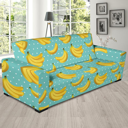 Banana Pattern Print Design BA02 Sofa Slipcover-JORJUNE.COM