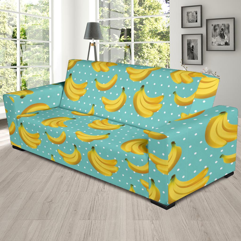 Banana Pattern Print Design BA02 Sofa Slipcover-JORJUNE.COM