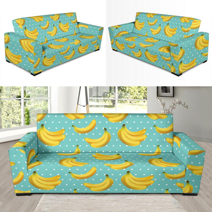 Banana Pattern Print Design BA02 Sofa Slipcover-JORJUNE.COM