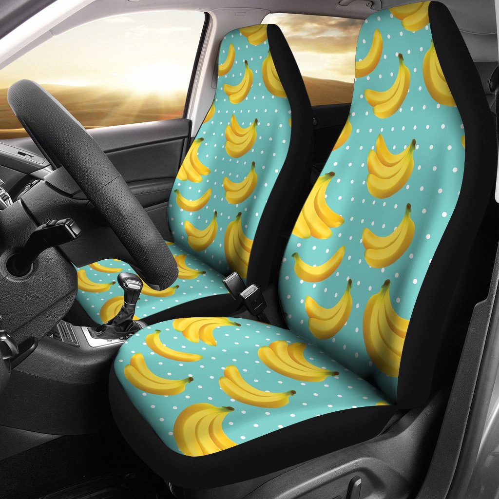 Banana Pattern Print Design BA02 Universal Fit Car Seat Covers