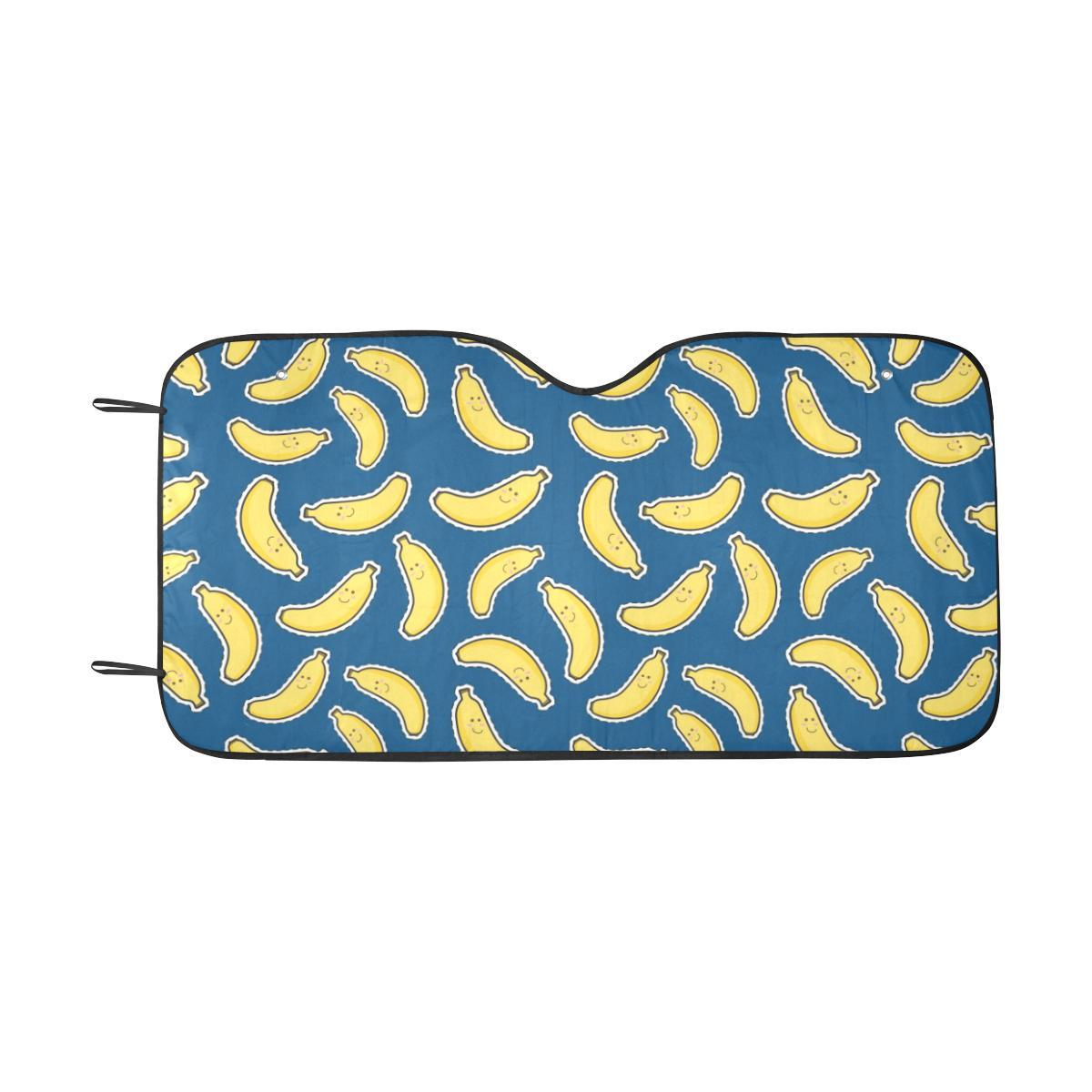 Banana Pattern Print Design BA03 Car Sun Shade-JorJune