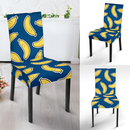 Banana Pattern Print Design BA03 Dining Chair Slipcover-JORJUNE.COM