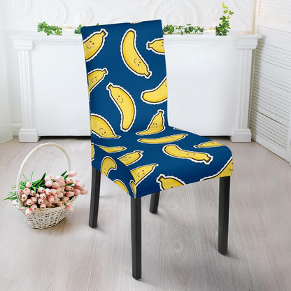 Banana Pattern Print Design BA03 Dining Chair Slipcover-JORJUNE.COM