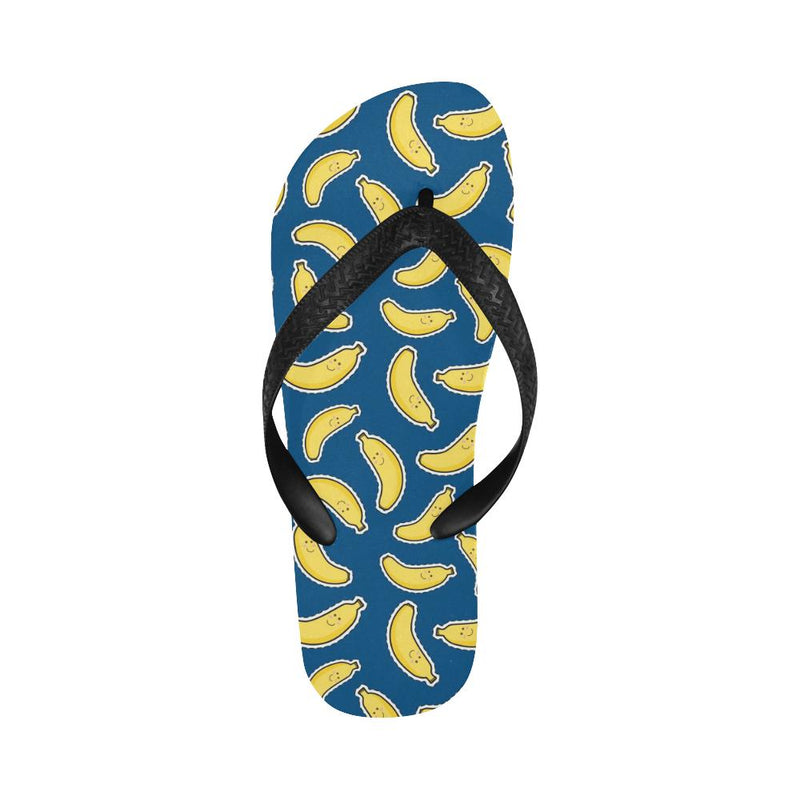 Banana Pattern Print Design BA03 Flip Flops-JorJune