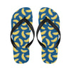 Banana Pattern Print Design BA03 Flip Flops-JorJune