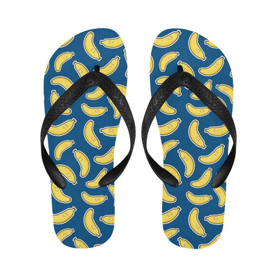 Banana Pattern Print Design BA03 Flip Flops-JorJune