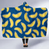 Banana Pattern Print Design BA03 Hooded Blanket-JORJUNE.COM