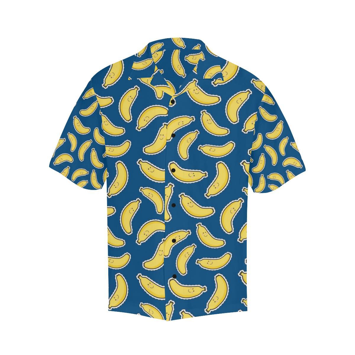 Banana Pattern Print Design BA03 Men Hawaiian Shirt-JorJune