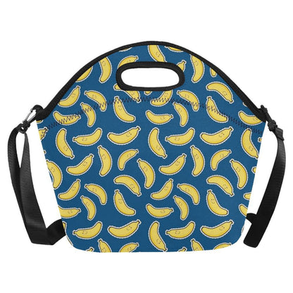 Banana Pattern Print Design BA03 Neoprene Lunch Bag-JorJune