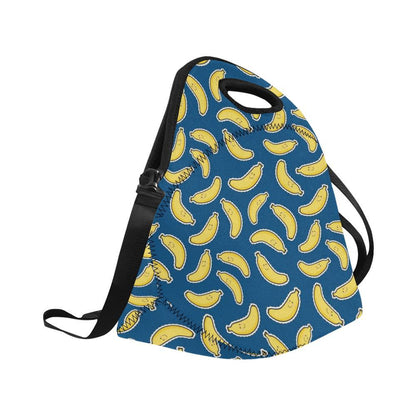 Banana Pattern Print Design BA03 Neoprene Lunch Bag-JorJune